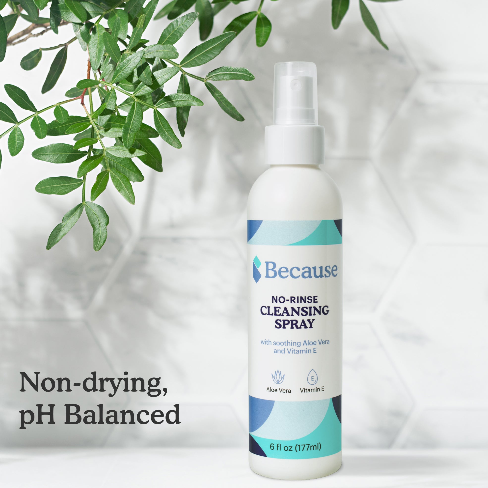 Because No-Rinse Cleansing Spray