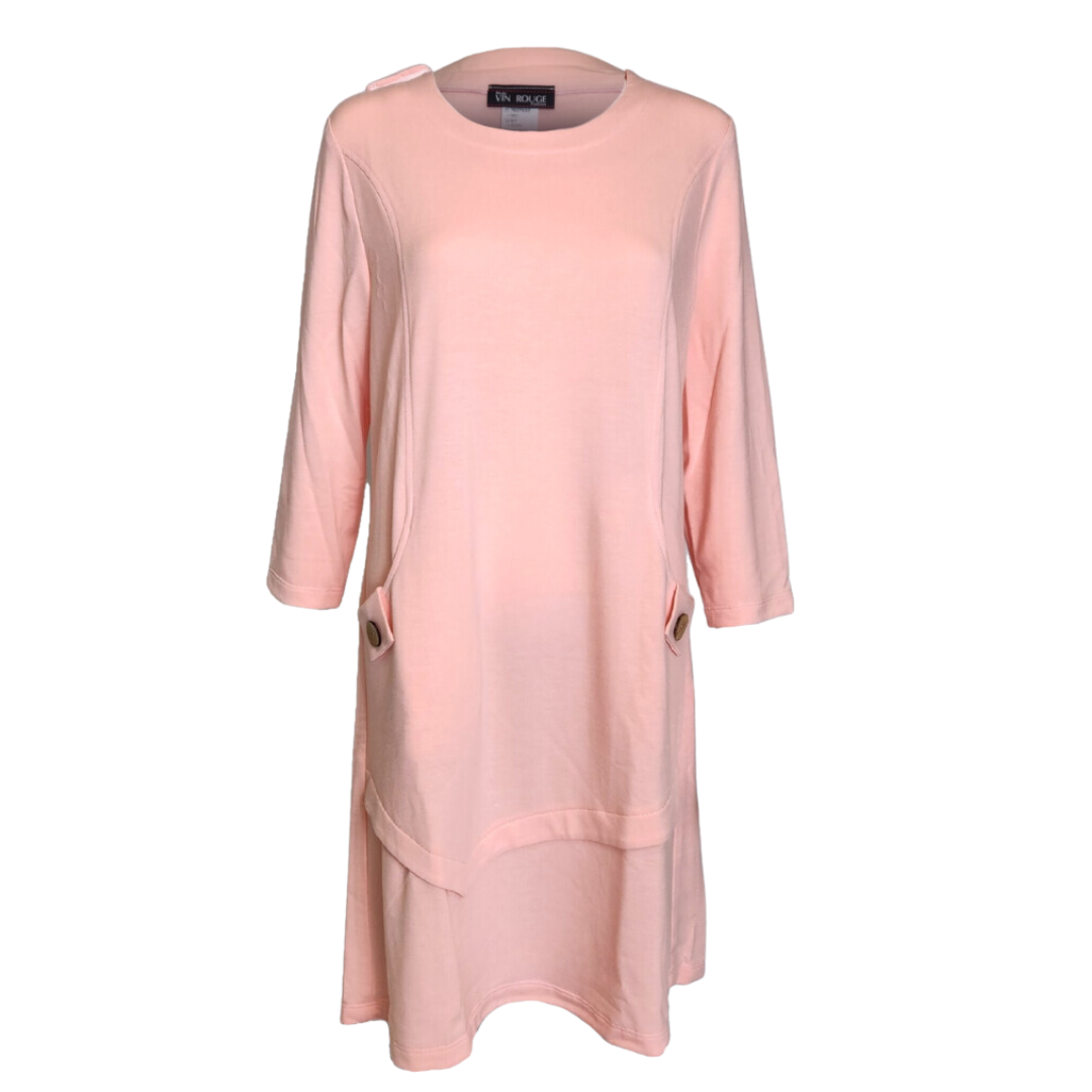 Coral dress top size 18