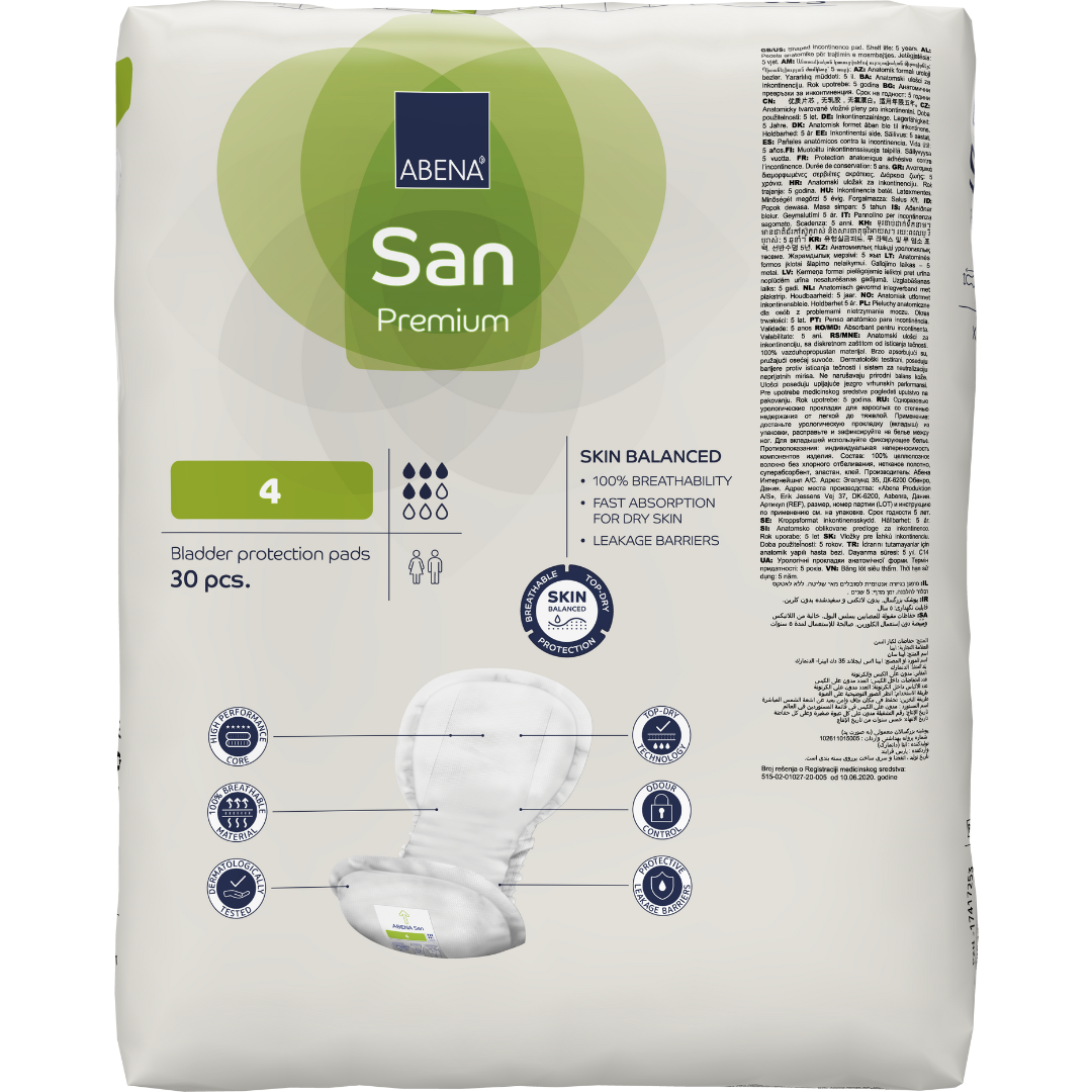 Abena San Premium 4 - Light to Moderate Pads