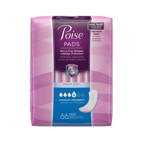 Poise Moderate Absorbency Extra Coverage Pads