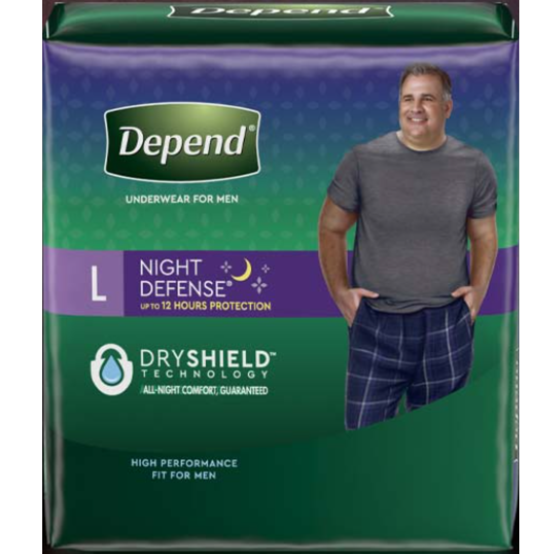 Depend Night Defense Underwear for Men - Overnight – Healthwick Canada