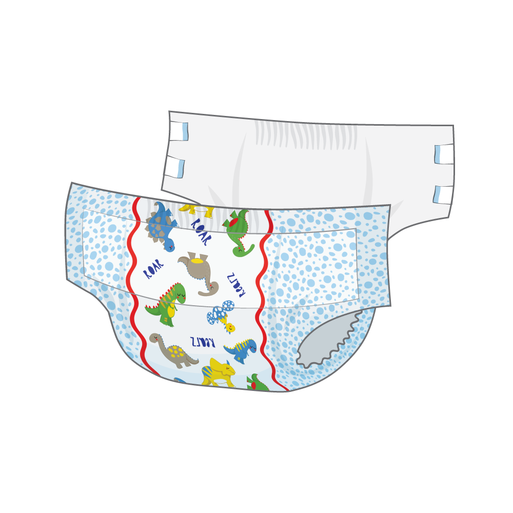 Rearz Dinosaur Adult Diapers