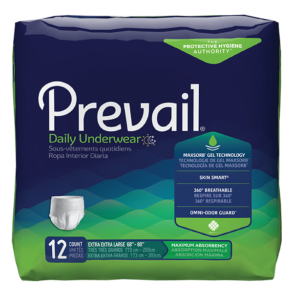 Prevail Nu-Fit 15 Ct.Extra Large 59-64 Daily Briefs Adult