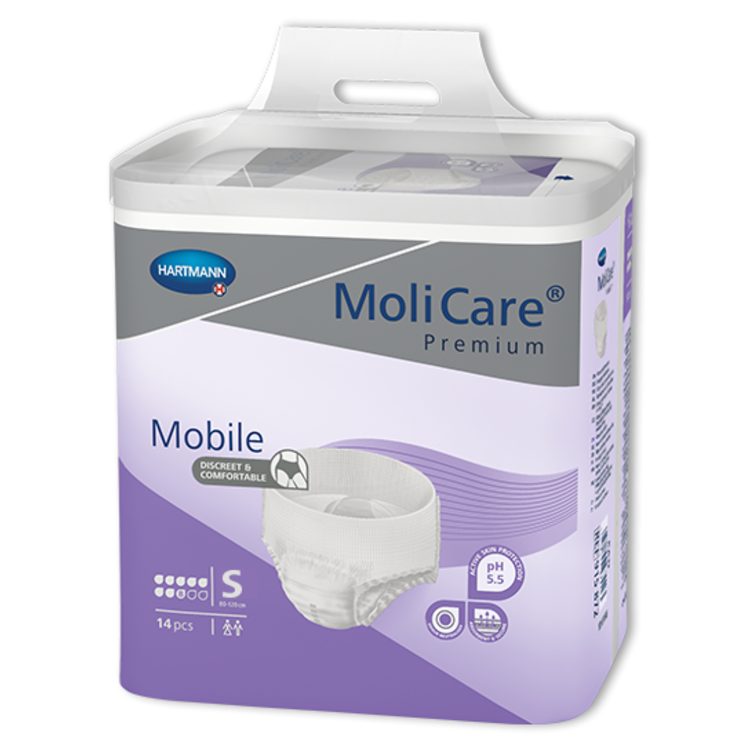 Incontinence underwear Molicare Premium Mobile pull up disposable underwear  6 or 8 Drop –