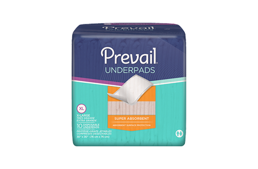 Prevail Super Absorbent Underpad - Clear Bag