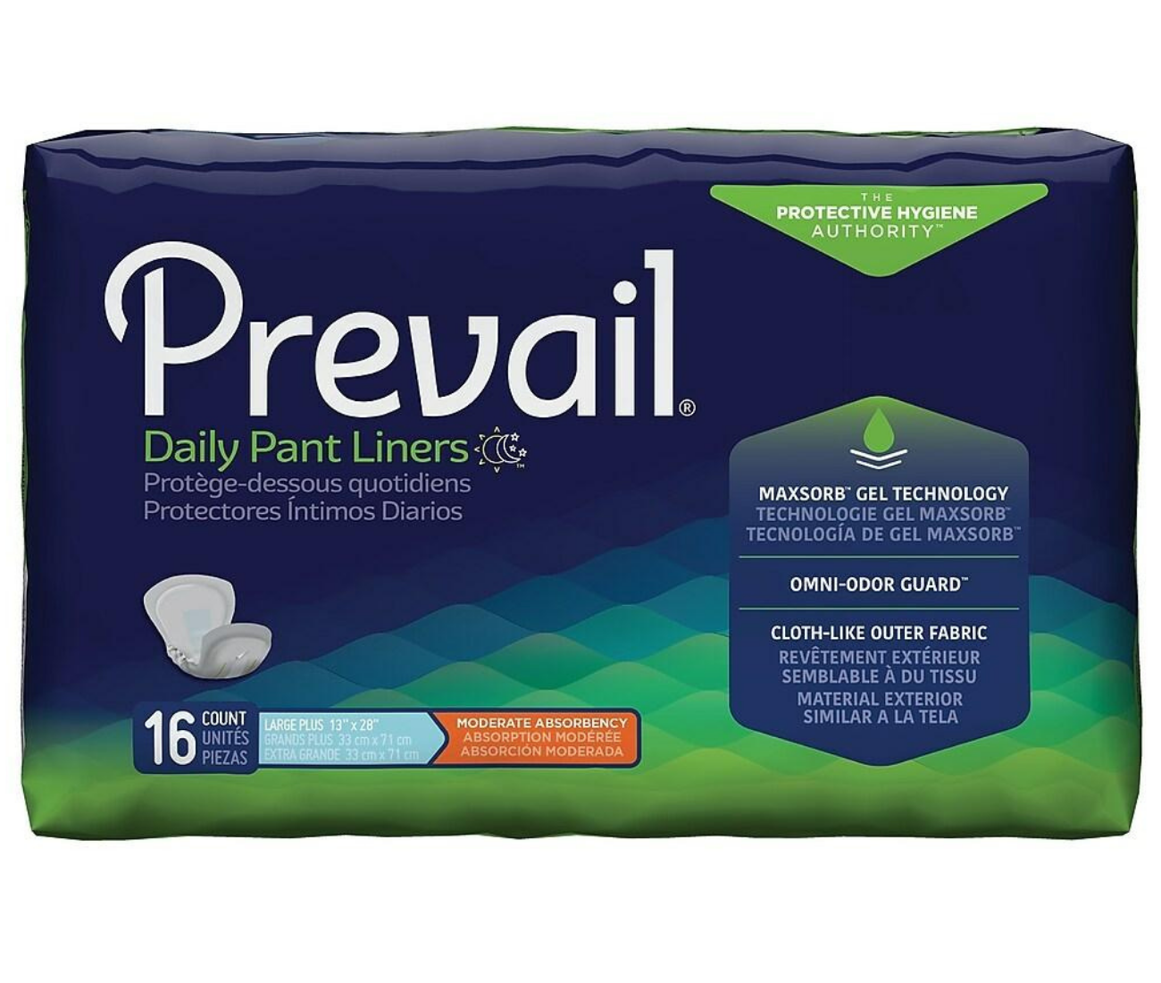 Prevail First Quality Pant Liners Overnight Pads