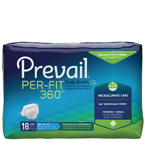 Prevail Per-Fit Adult Briefs, Size X-Large, Full Case of 60 (148-5234) :  Health & Household 
