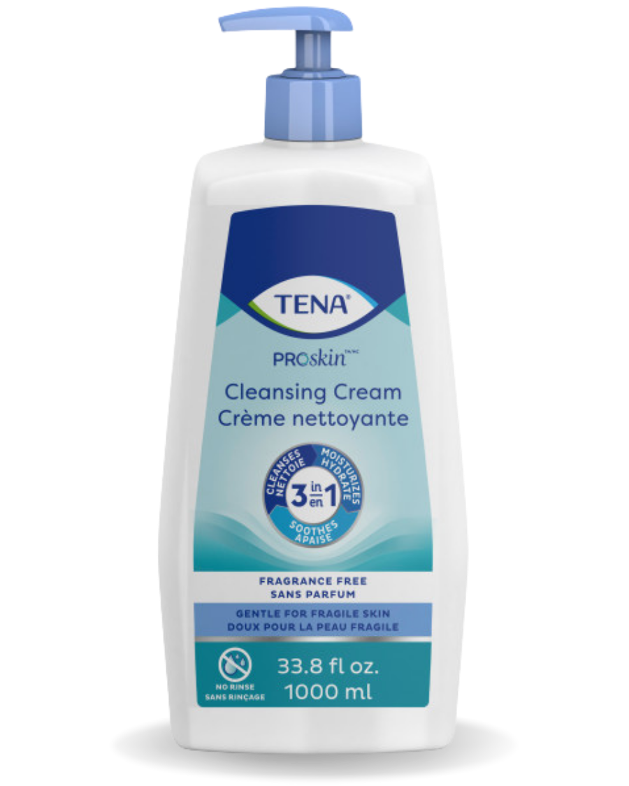 TENA 1000ml Scent Free Cleansing Cream Washcream