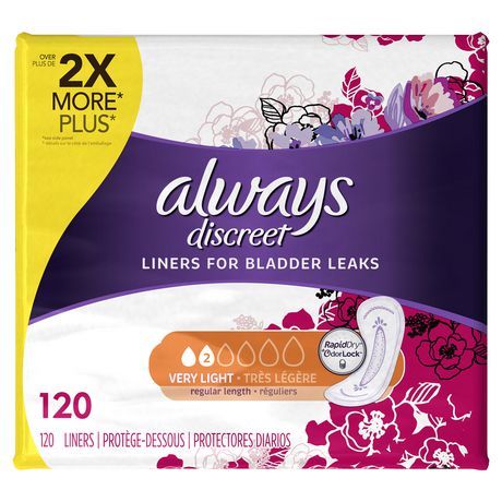 Always Discreet Very Light Liners - Regular Length
