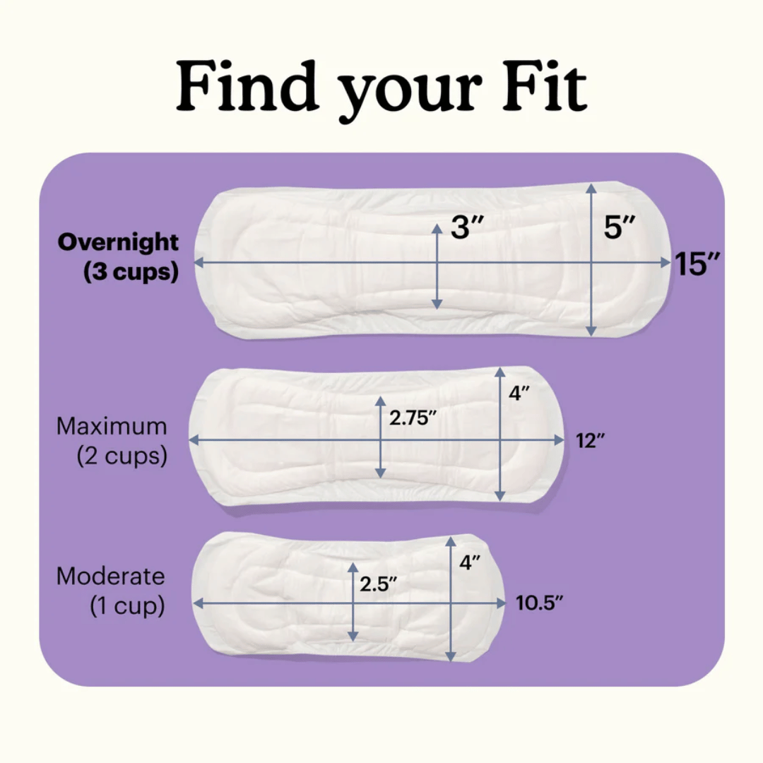 Because Premium Pads for Women (Overnight)