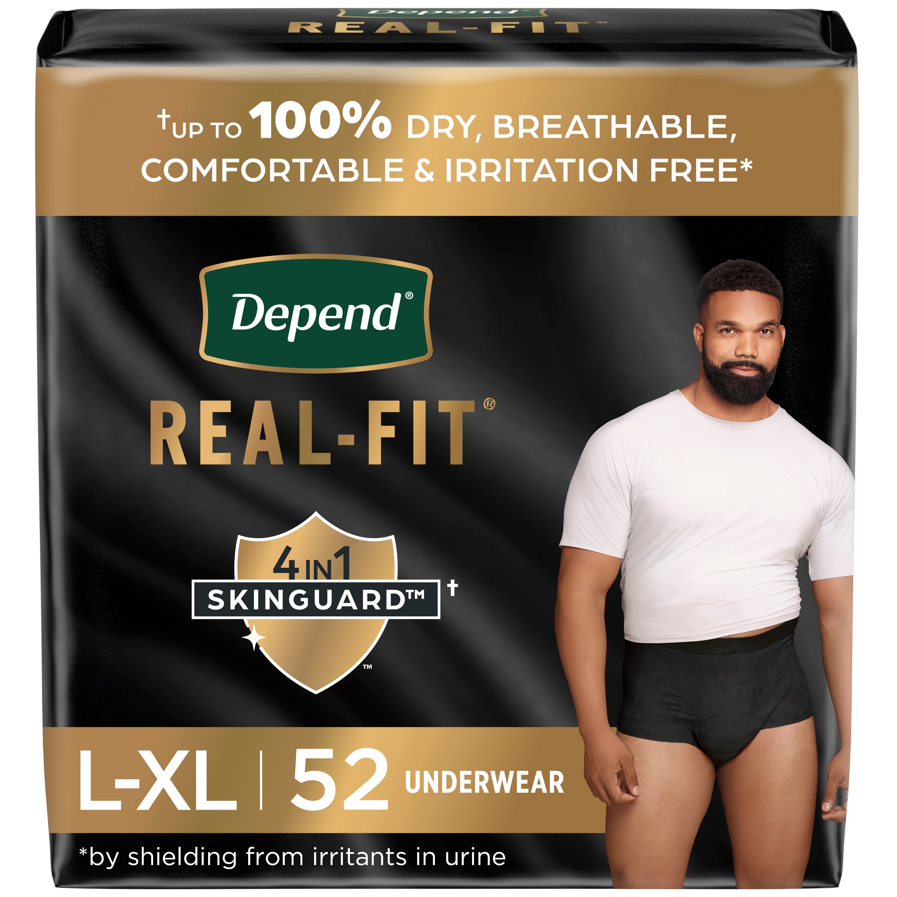 Depend Real-Fit Underwear for Men - Value Pack