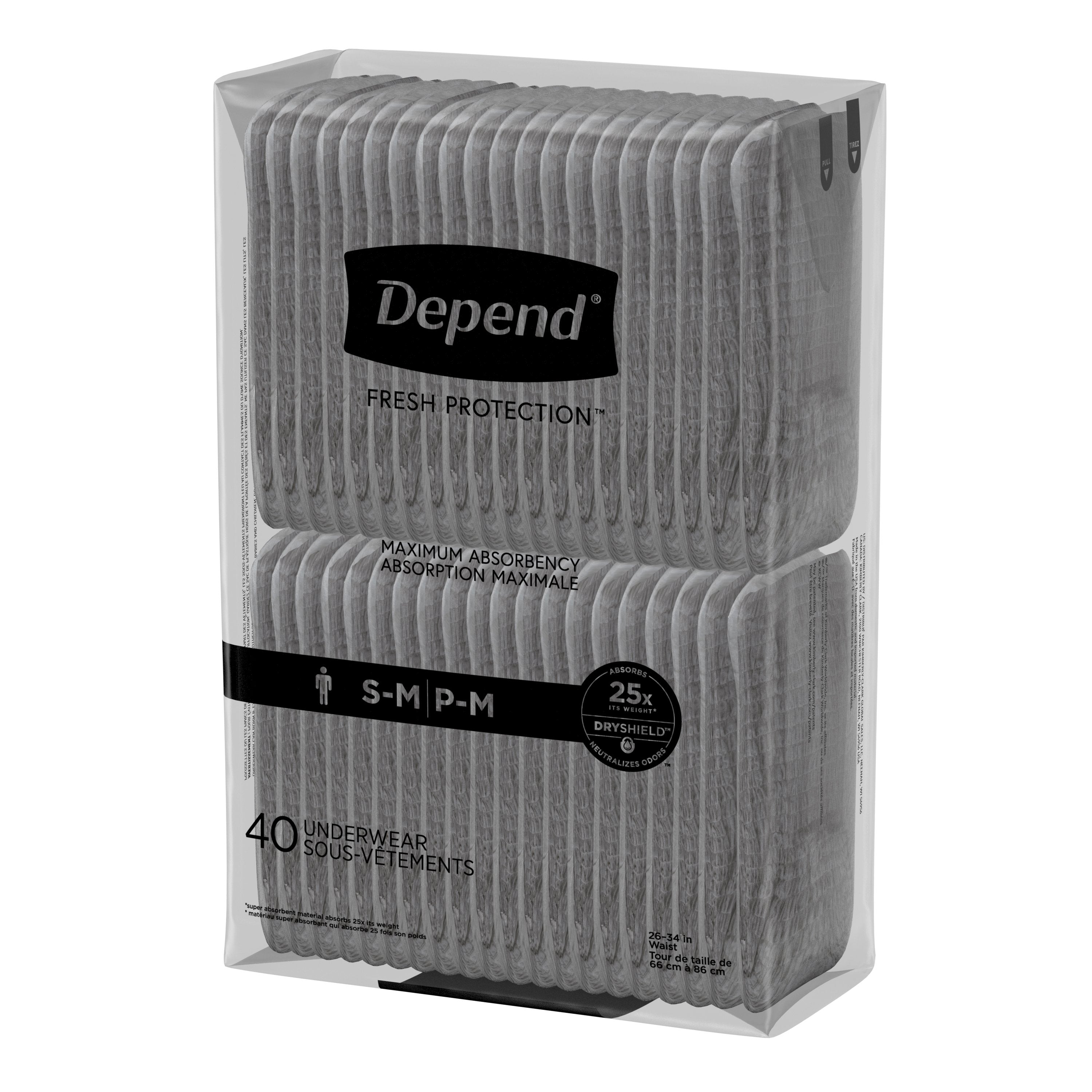 Depend Fresh Protection Underwear for Men - Value Pack