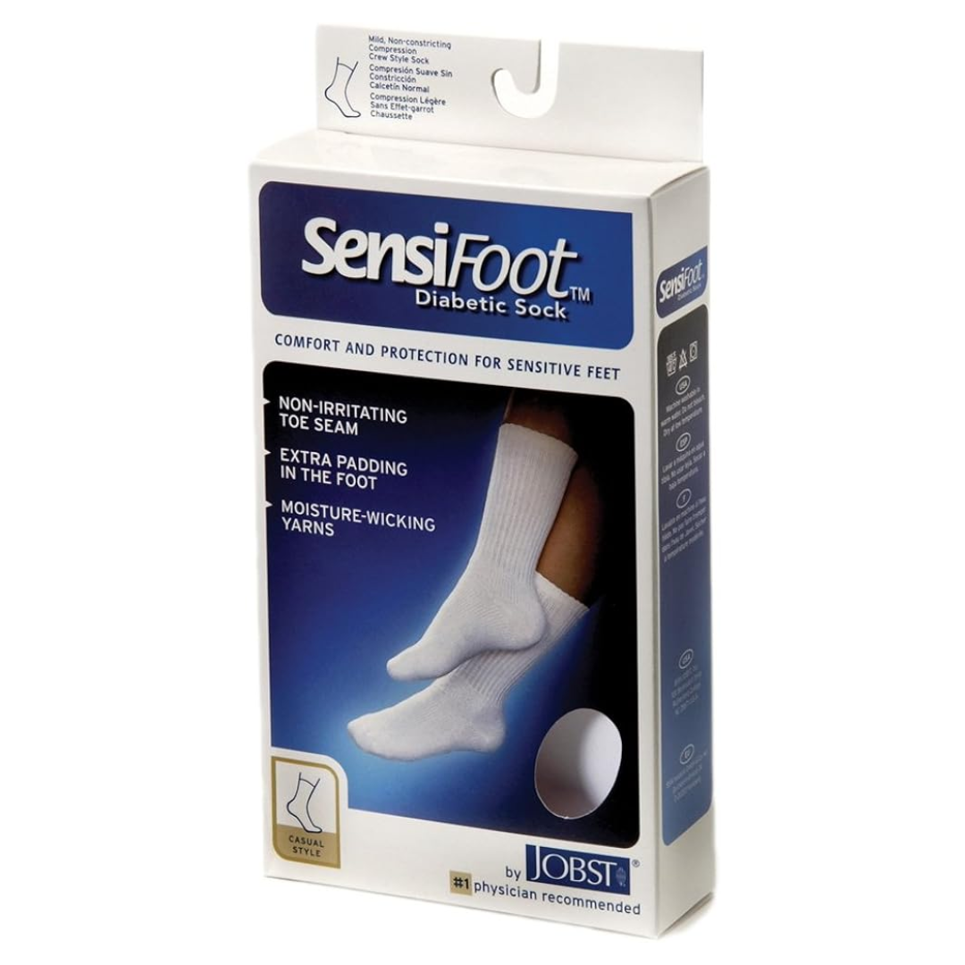 JOBST Sensifoot Knee High Diabetic Sock 8-15mmHg