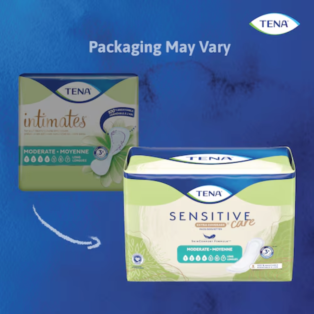 Tena Sensitive Care Extra Coverage Moderate Pads