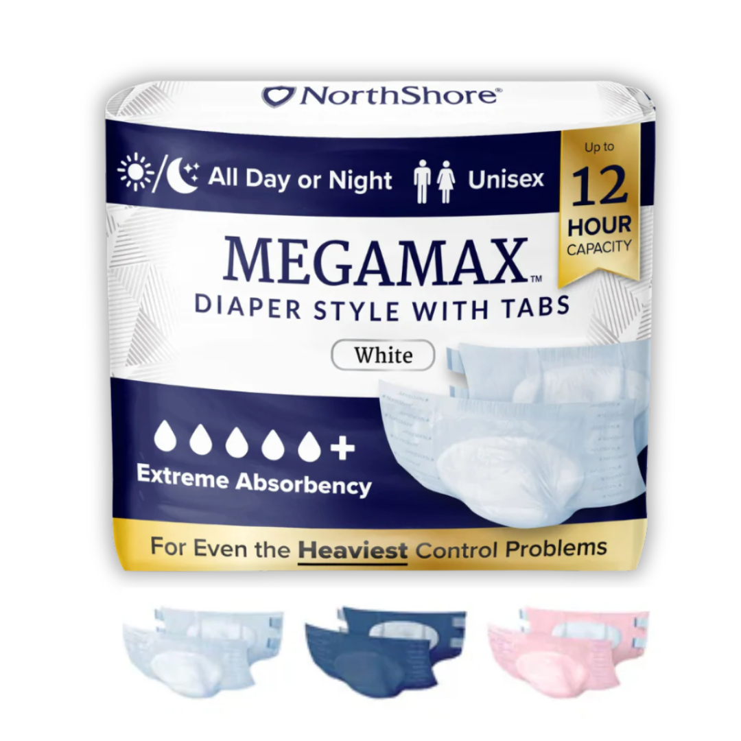 NorthShore MEGAMAX Adult Diapers- Made in USA Version