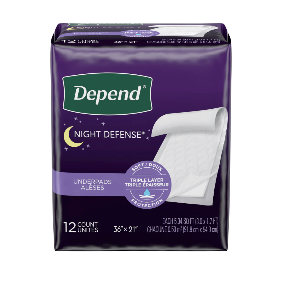 Depend Night Defense Underpads