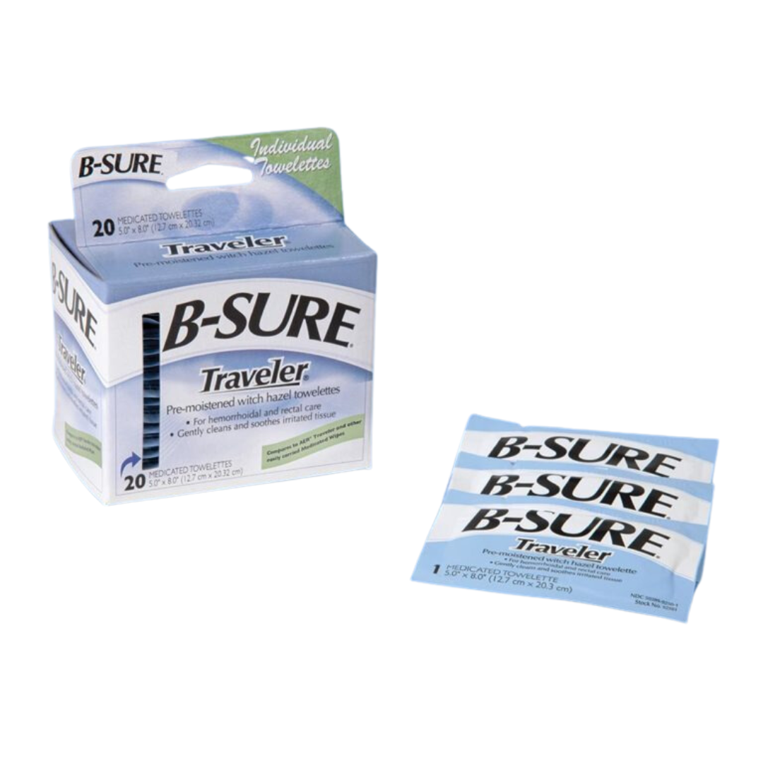 B-Sure® Traveler Witch Hazel Towelettes