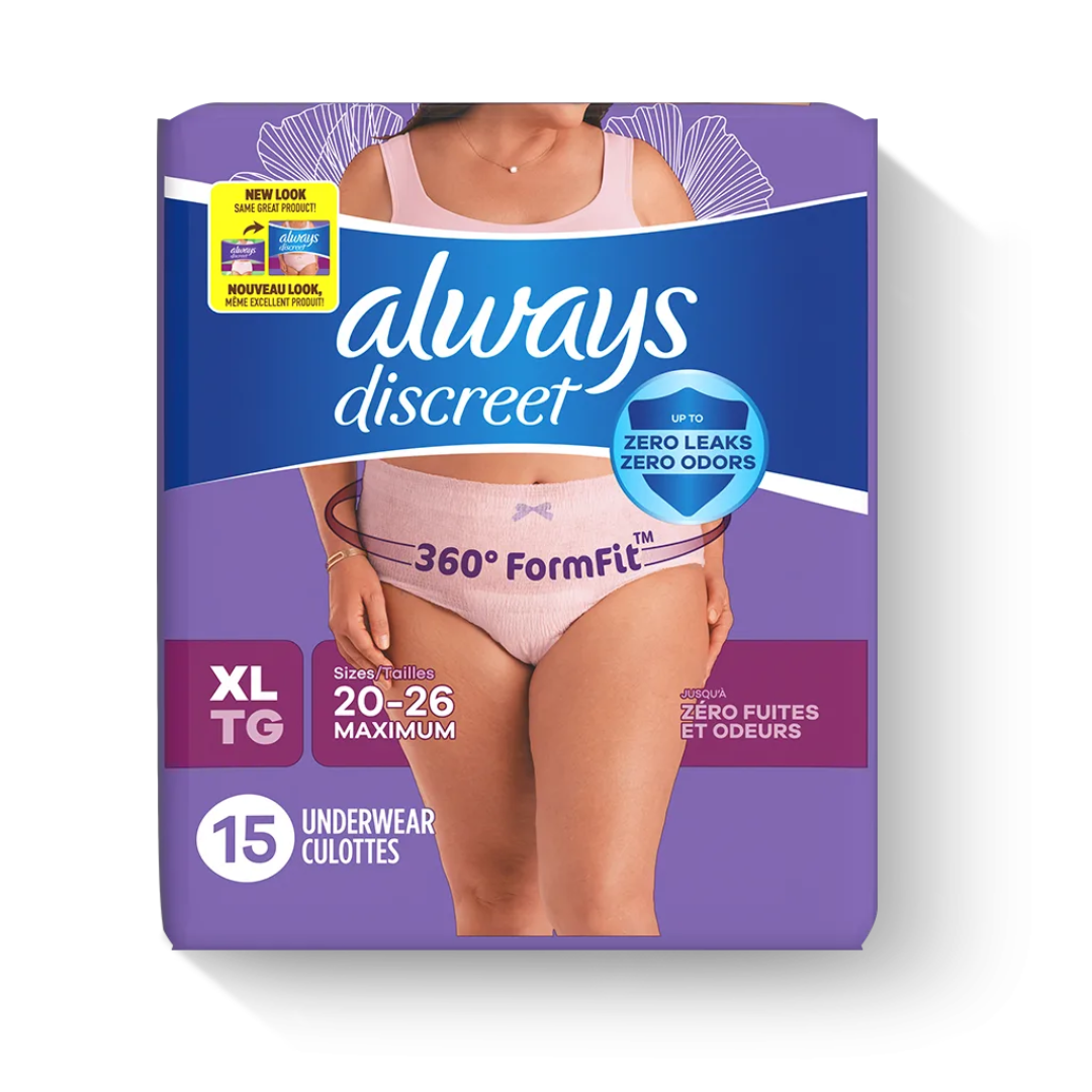 Always Discreet Maximum Classic Cut Underwear XL