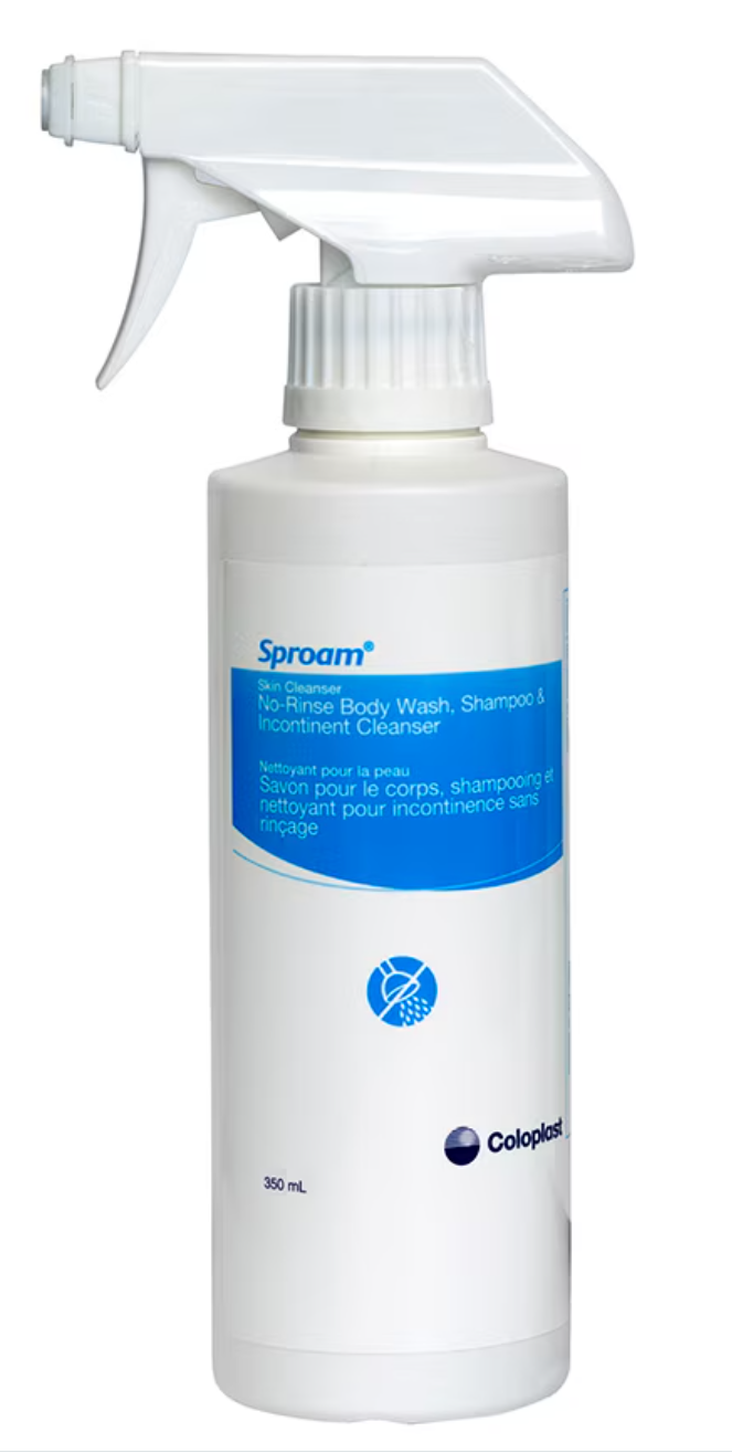 Coloplast Sproam Antiseptic No-Rinse All Body Spray/ Foam Cleanser