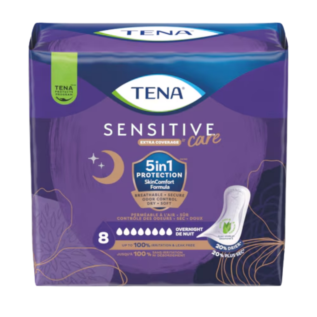 TENA Sensitive Care Overnight Pads