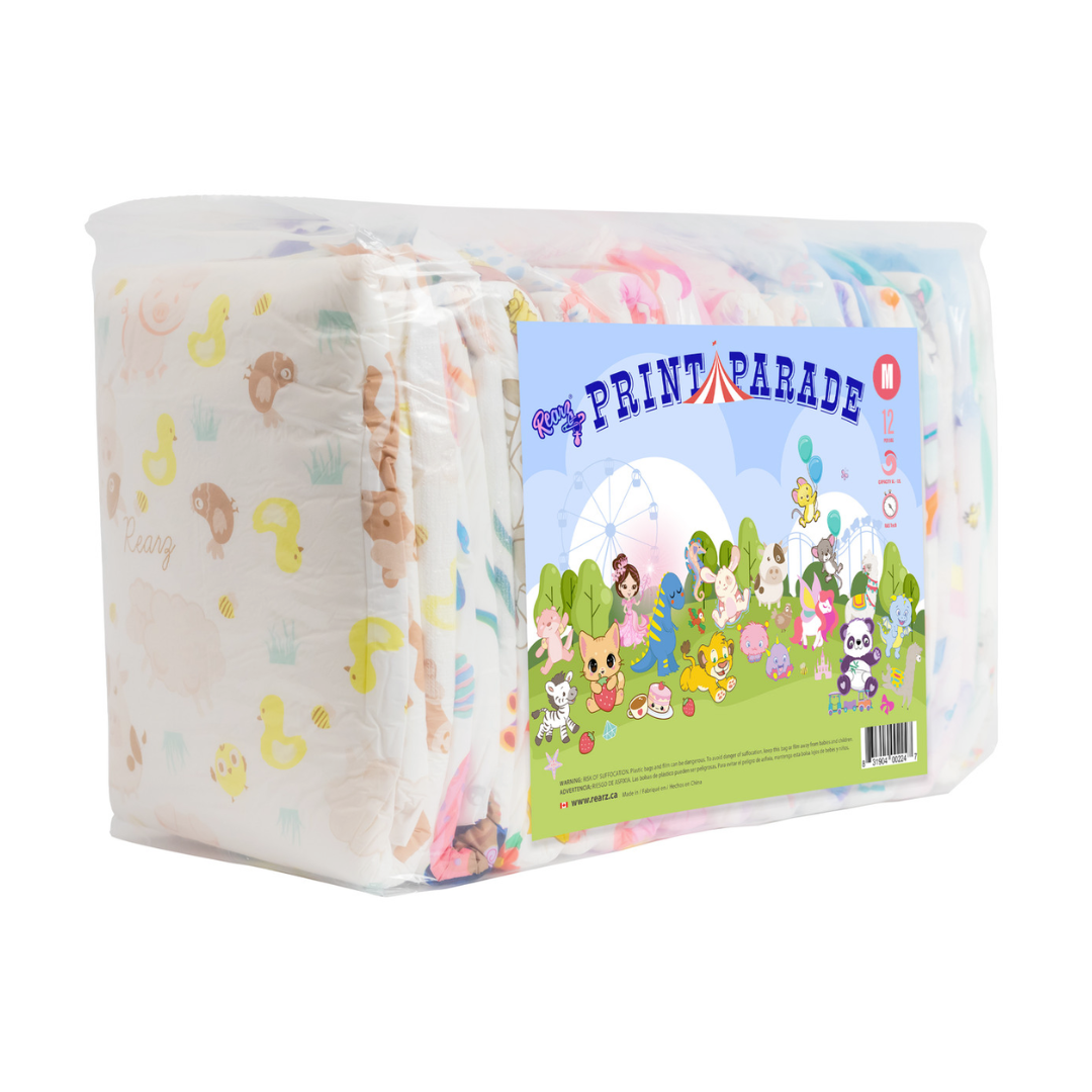 Rearz Print Parade Adult Diapers