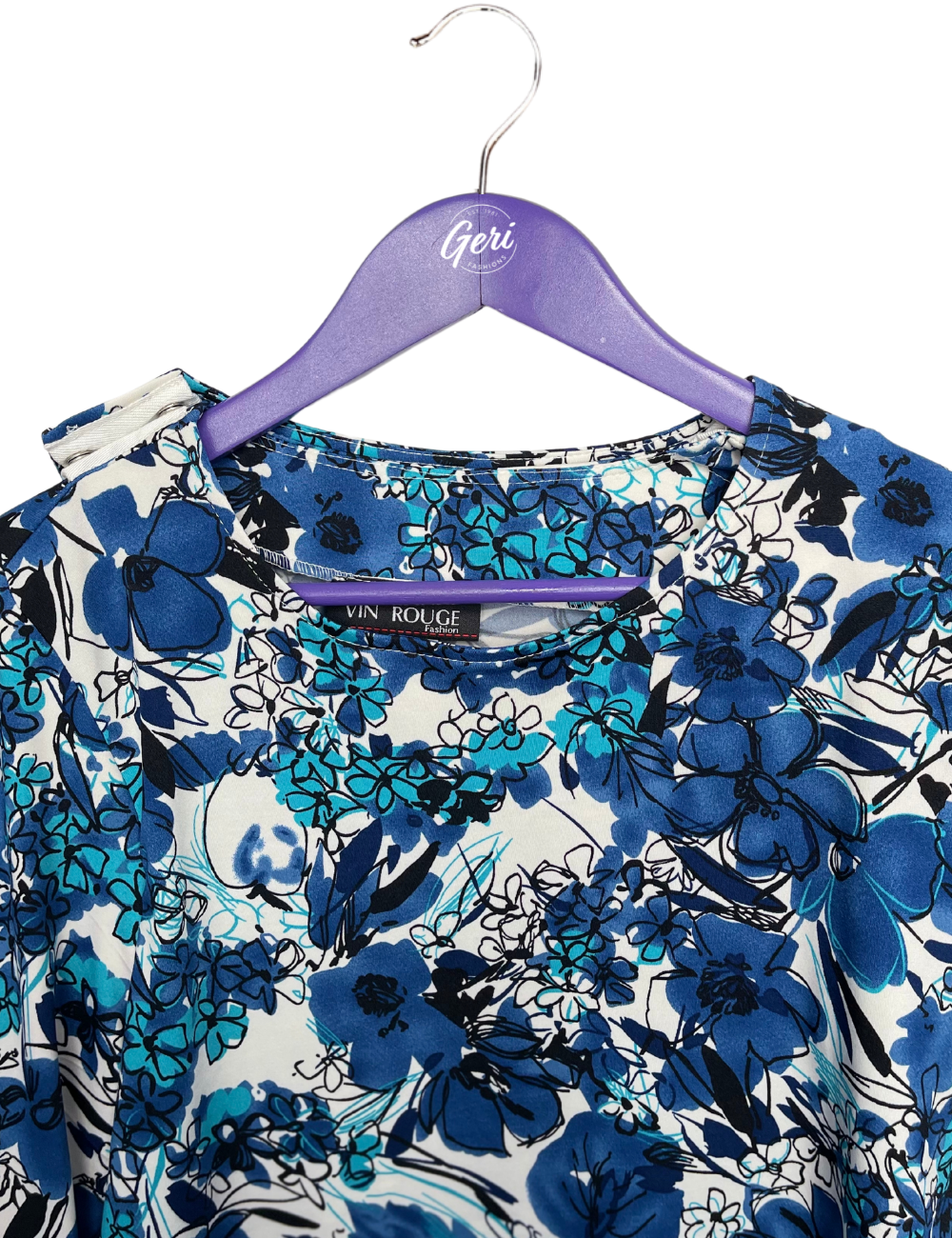 Jessica Adaptive Top - Blue Floral