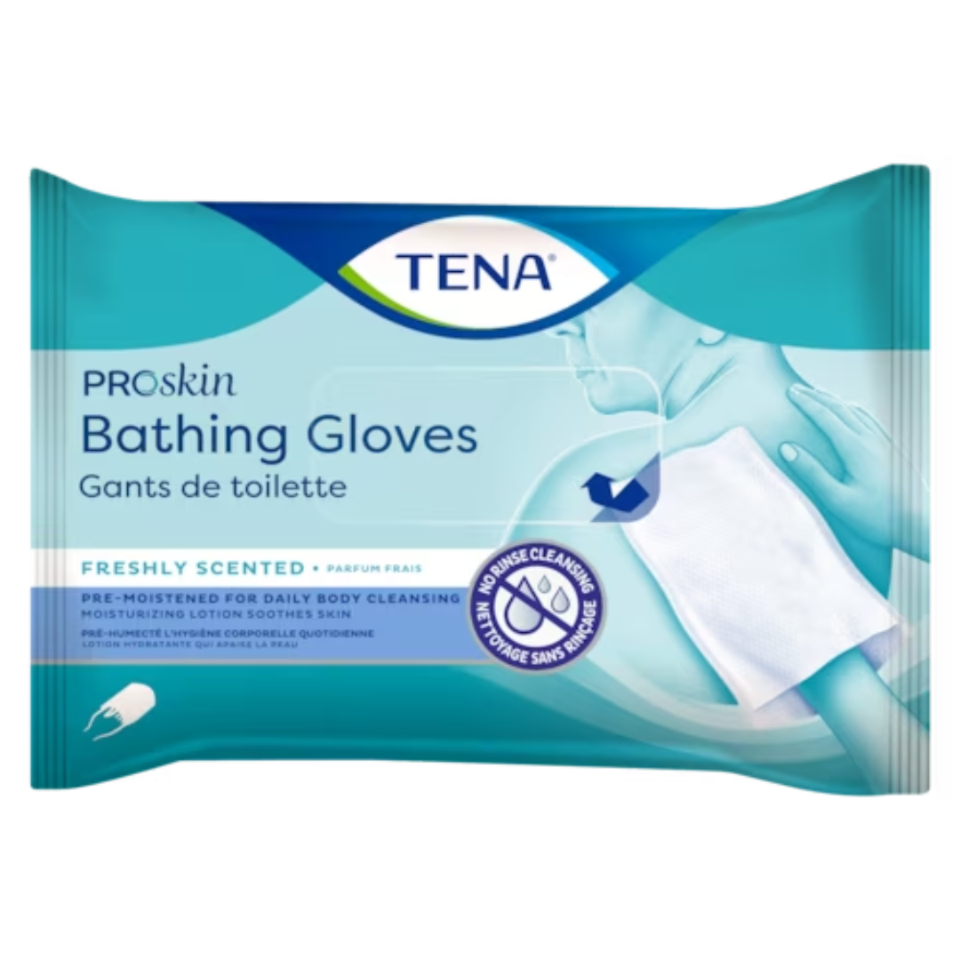TENA Proskin Bathing Gloves - Scented