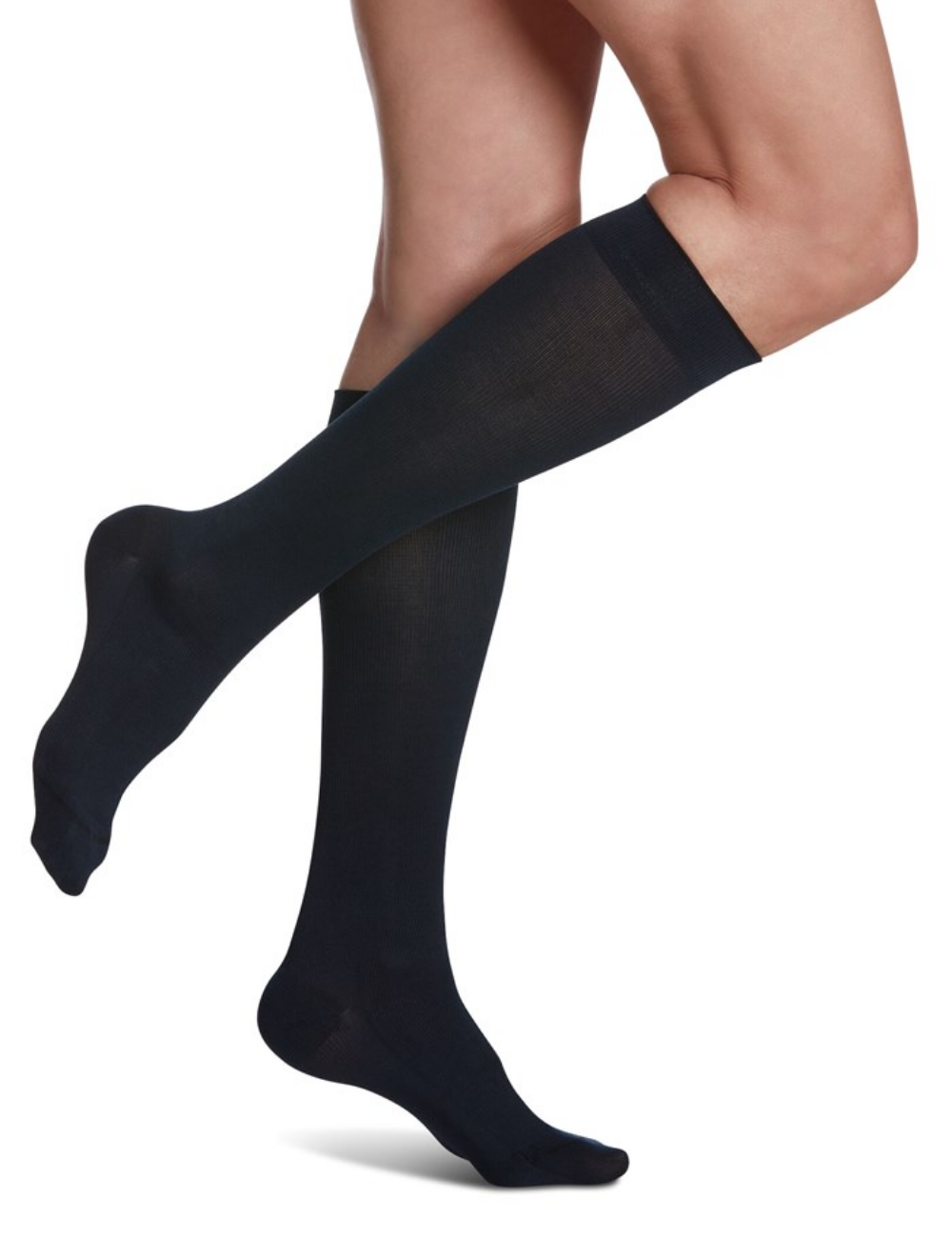 Zipper Compression Socks Open Toe for Men Women Knee High Support Hose  20-30mmHg