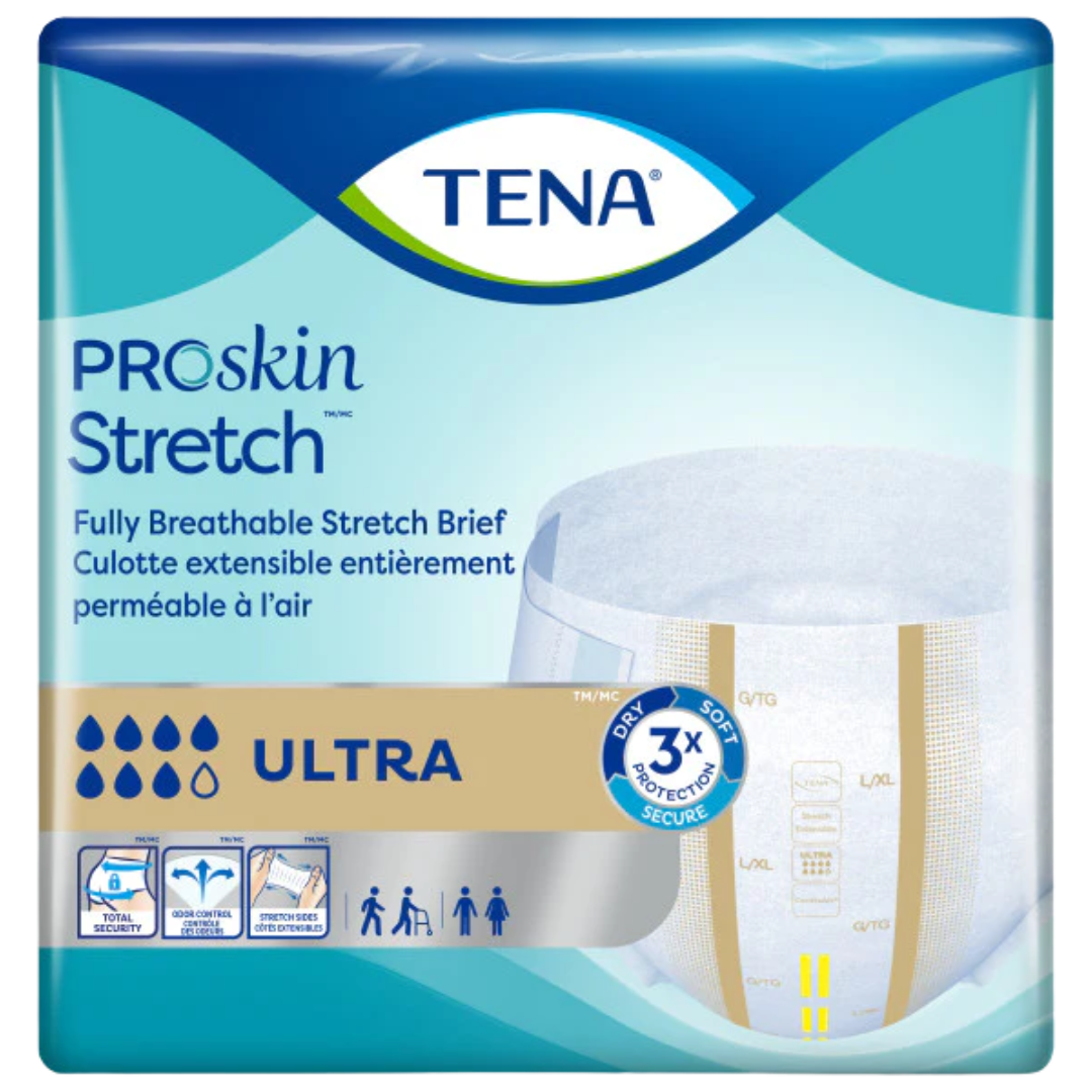 TENA Stylish White Underwear Women Adult Diapers Large 37-50 Waist 64  Total L3