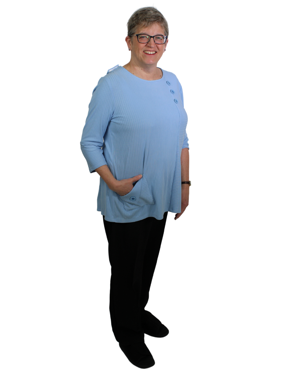 Florence Adaptive Top - Blue – Healthwick