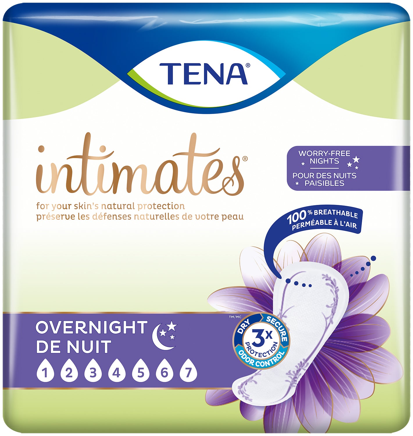 TENA Sensitive Care Ex Coverge Overnight 90ct.