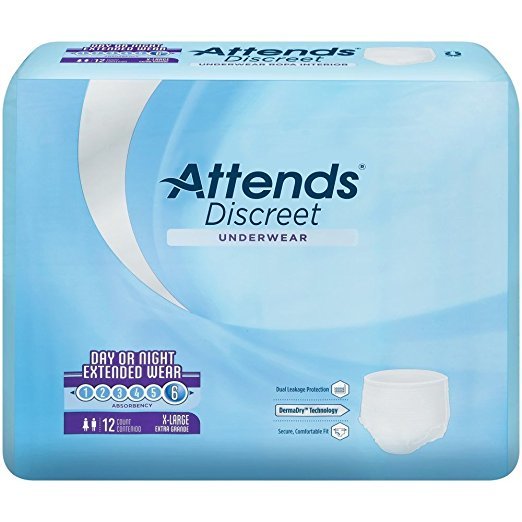 Attends Adult Disposable Protective Underwear, Heavy Absorbency - X-Large