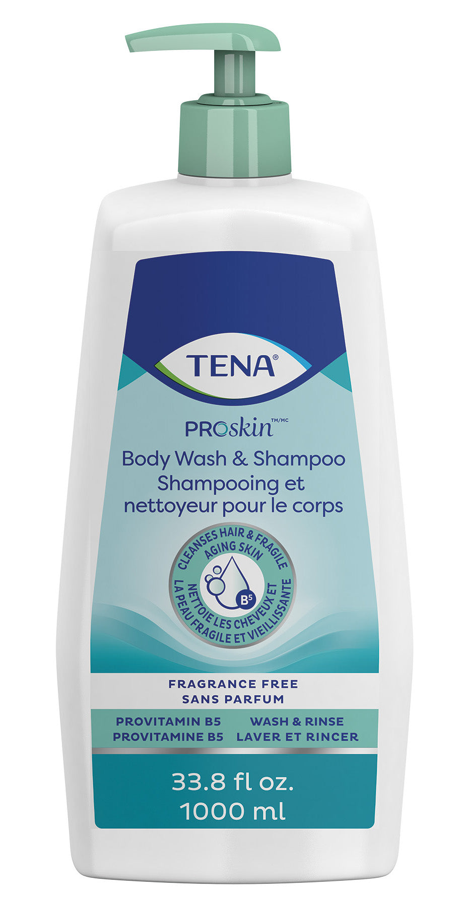 TENA Scent Free Body Wash & Shampoo