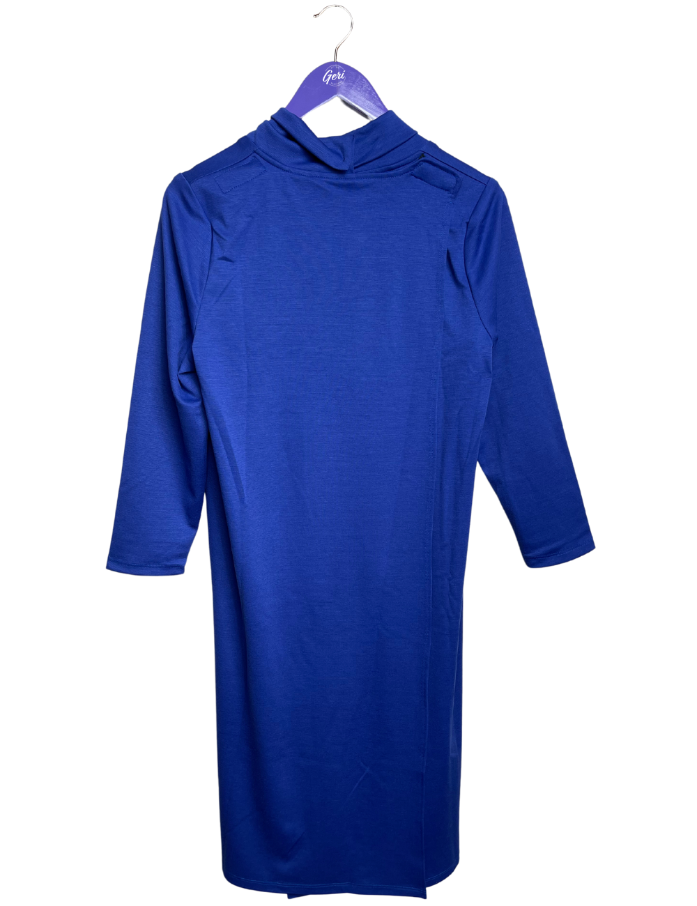 Adaptive Long Sleeve Dress with Pocket - Cobalt Blue
