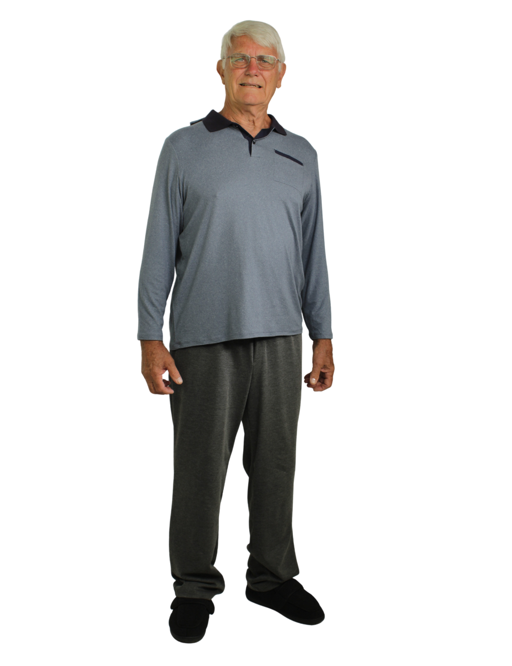 Rick Adaptive Long Sleeve Polo