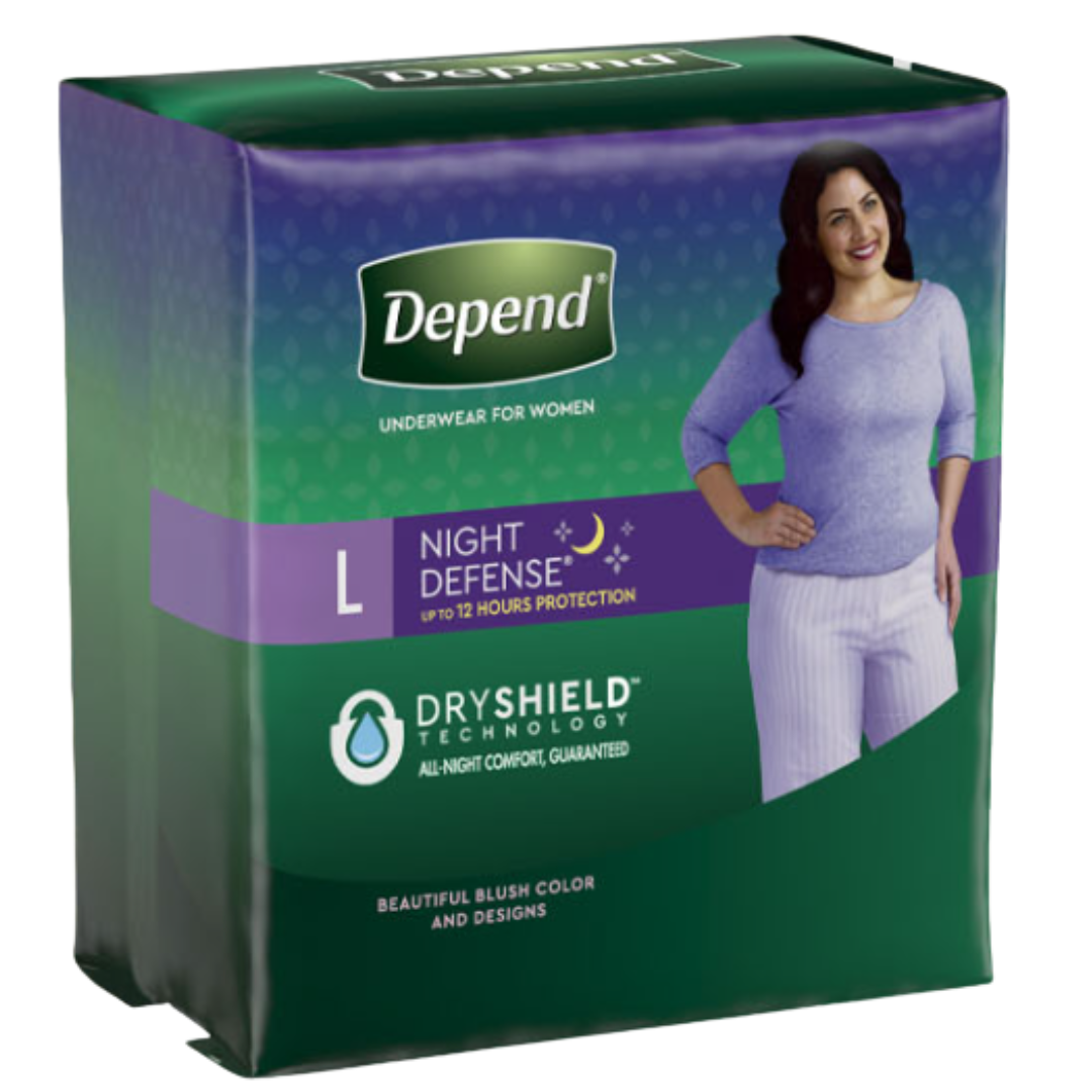 Depend Night Defense Underwear for Women - Overnight