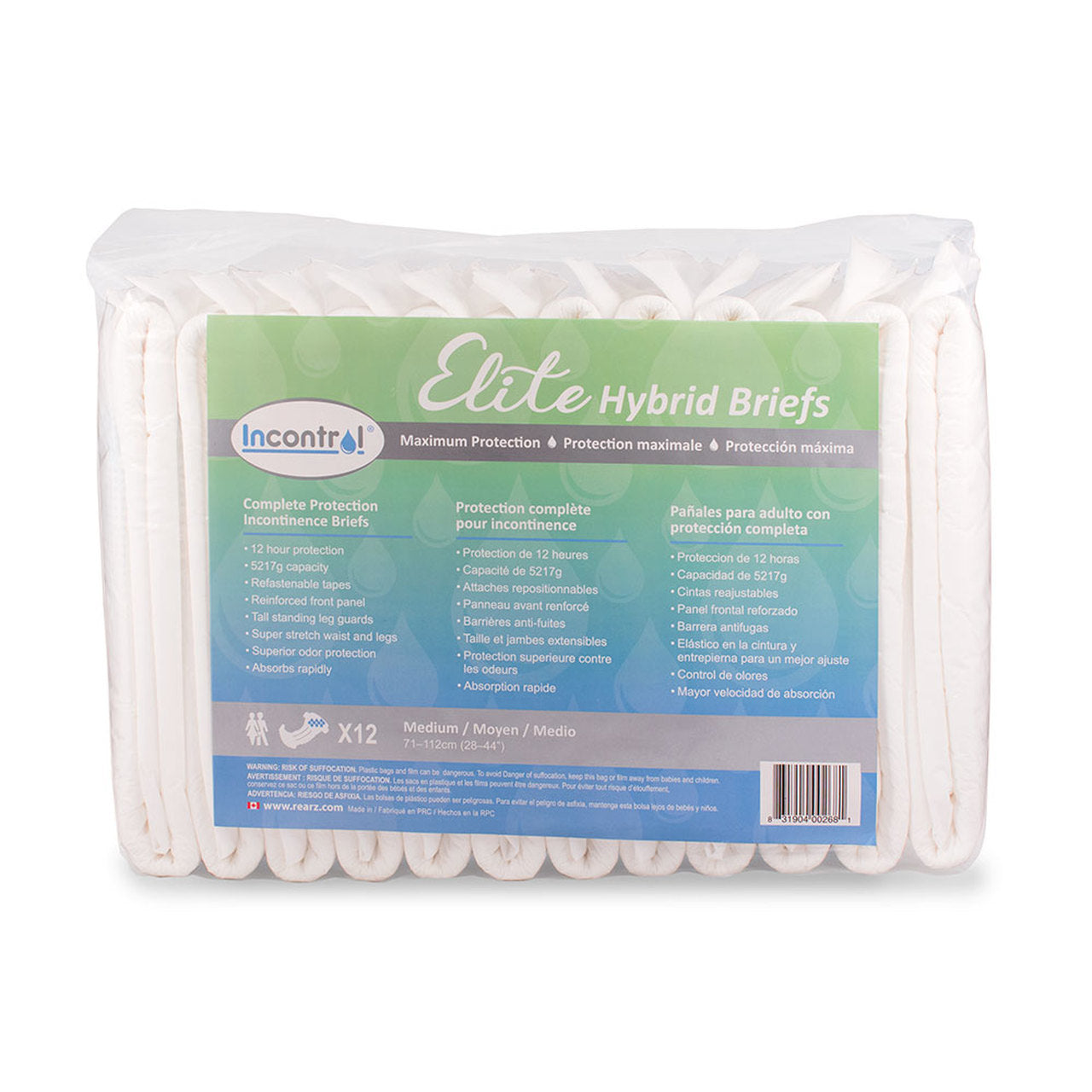 InControl Elite Hybrid Adult Diapers
