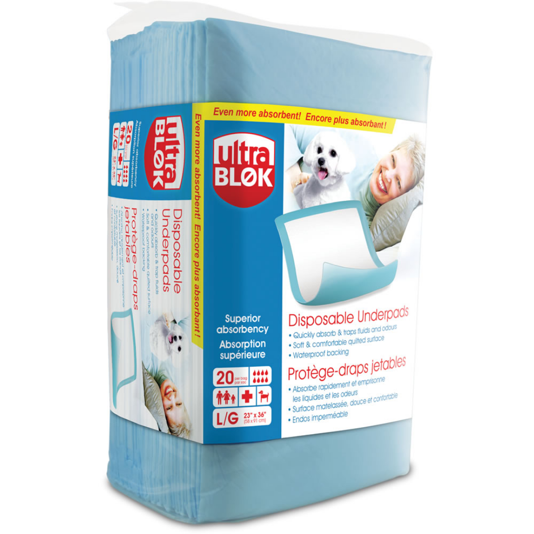 Ultra-Blok™ Absorbent Disposable Underpads - Wellwise by Shoppers