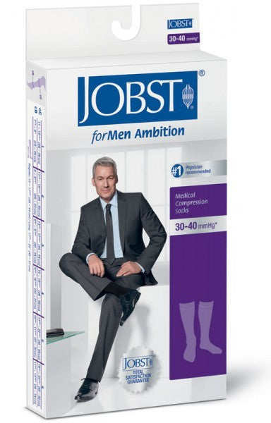 Jobst ForMen Ambition, Knee High Closed Toe 15-20 mmHg