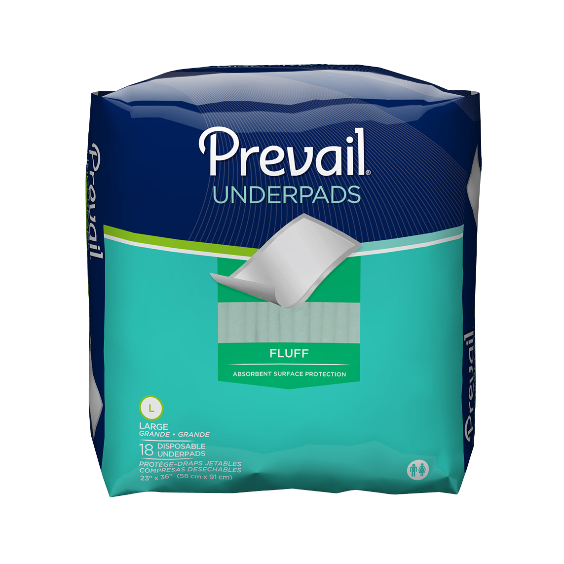 Prevail Fluff Large Underpads