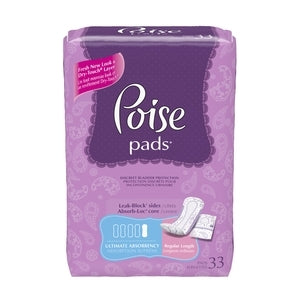 Poise Ultimate Coverage Regular Length Pads