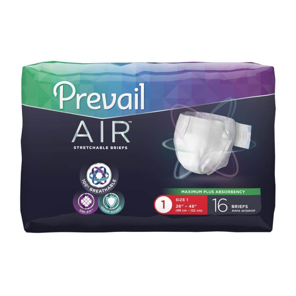 Adult diaper for incontinence  Prevail AIR Overnight Briefs