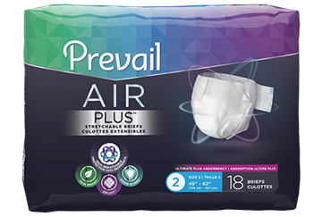Prevail Air Incontinence Briefs, Heavy Absorbency - Unisex Adult