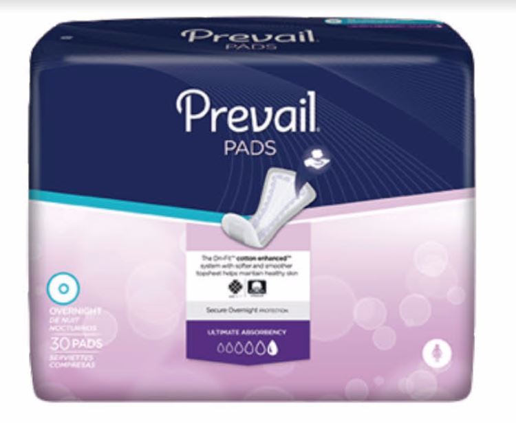Prevail Overnight Absorbency Bladder Control Pads – Healthwick Canada