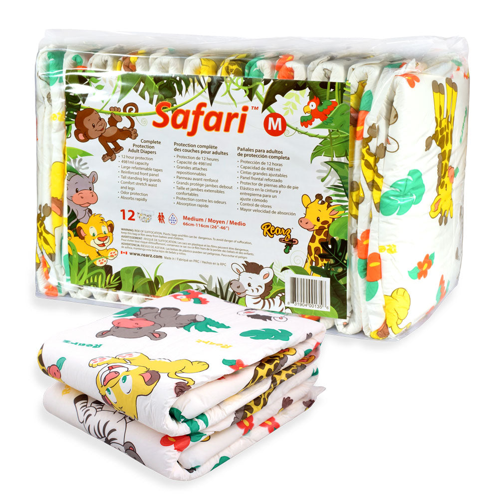 Rearz Safari Adult Diapers ⋆ ABDL Company