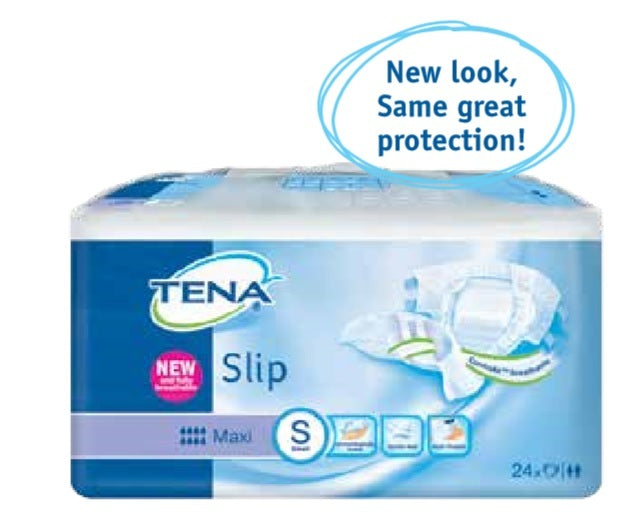TENA Slip Maxi Small - New Cloth-Like Exterior Briefs
