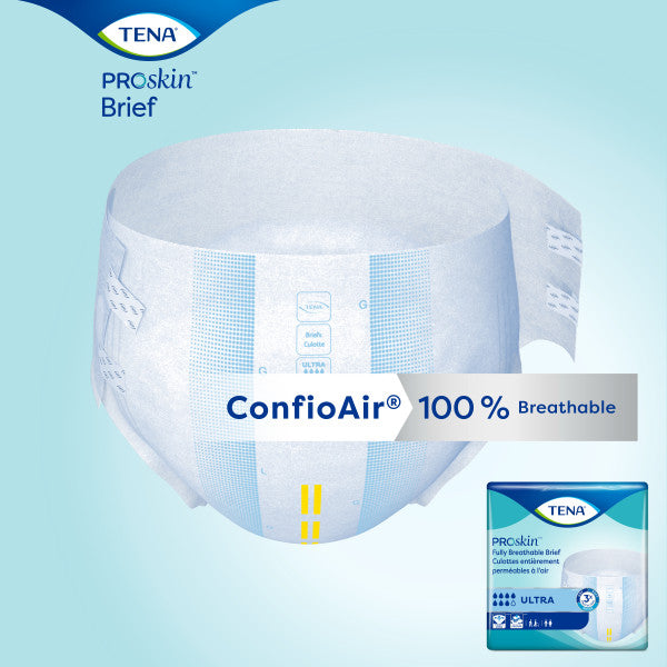  TENA Ultra Breathable Briefs, Incontinence, Disposable, Heavy  Absorbency, Medium, 40 Count, 2 Packs, 80 Total : Health & Household