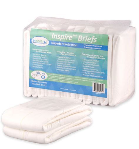 Inspire Adult Diaper Incontinence Underwear (Large) : Health &  Household