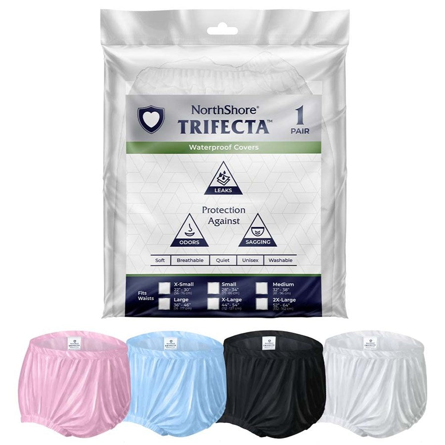 HEALLILY 2pcs Adult Diapers Reusable Incontinence Pants Diaper