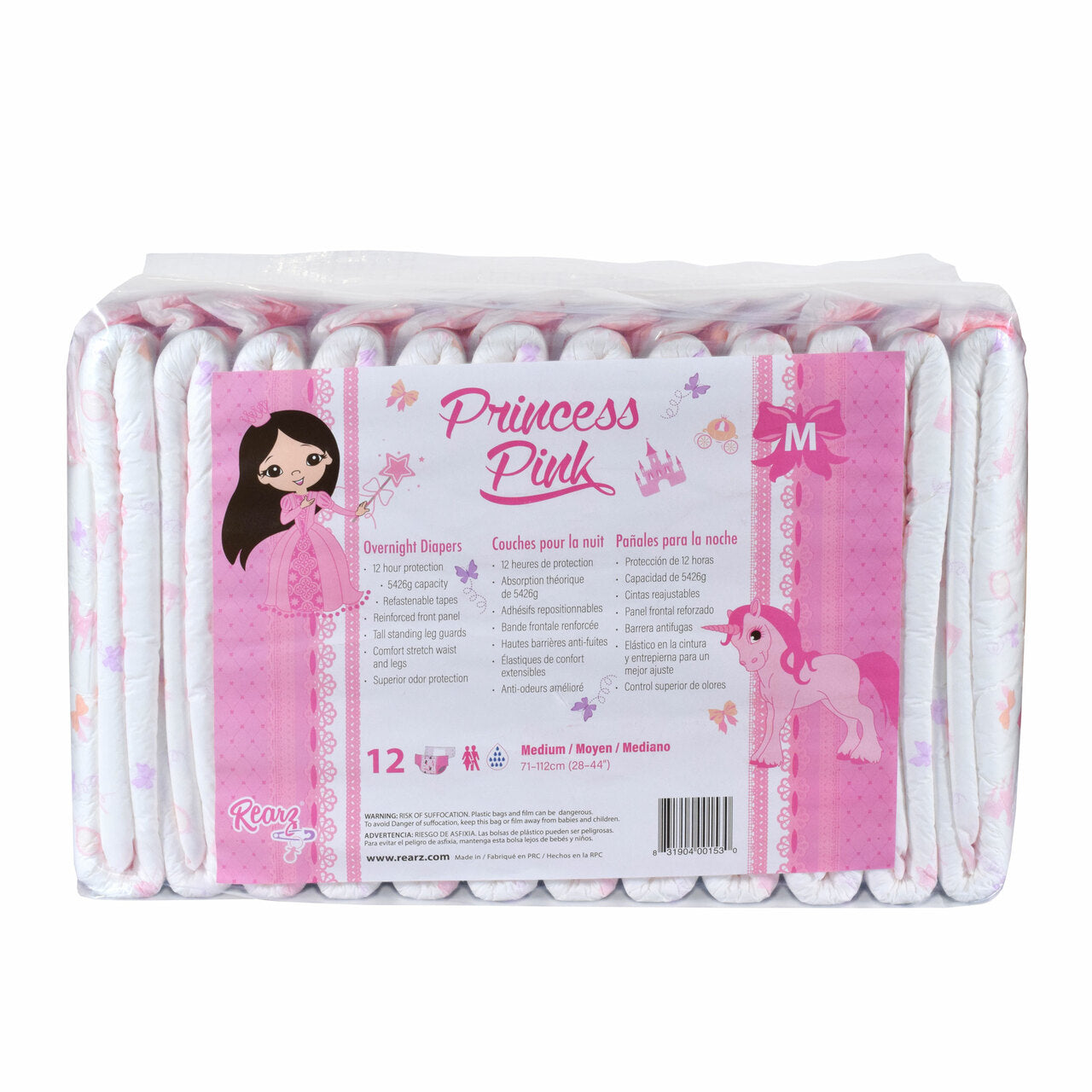 Rearz Princess Pink Overnight Adult Diapers